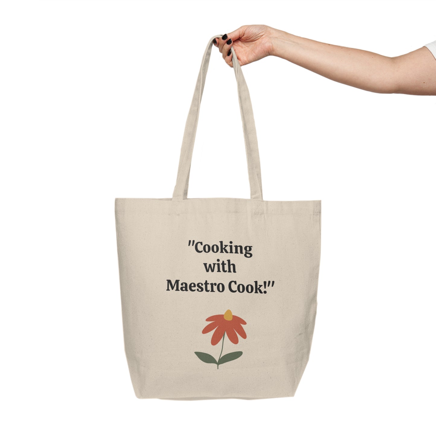 "Cooking with Maestro Cook"! - Canvas Shopping Tote
